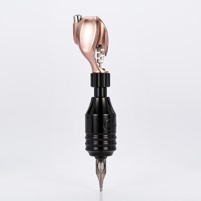 China Permanent Tattoo Motor Machine Alien Tattoo Set Cavity Cup Brushless Motor With Handle With Cut Out Tattoo Machine Power Big RCA Pink Line for sale