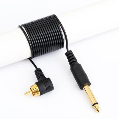 China Permanent line RCA soft material silicone Ambitione tattoo hook pure copper interface 2 meters length general size for sale