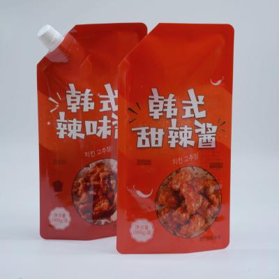 China Moisture proof liquid refillable bag with spout and lid for food for sale