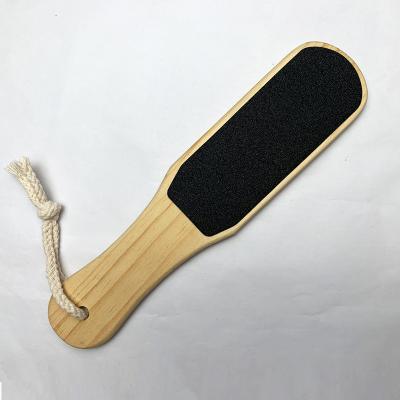 China Wooden Foot Care TinboBeauty Foot File Callus Remover Pedicure Tools Double Sided Scraper Foot Exfoliator Dead Skin and Wet Care Feet for sale