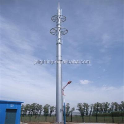 China telecommunication antenna tower, self-supporting tubular tower BD-T001 for sale