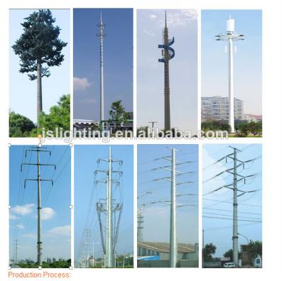 China 28m Telecom Prices With Electric Masts Transmission Towers With Whole Set Production Line BD-T005 for sale