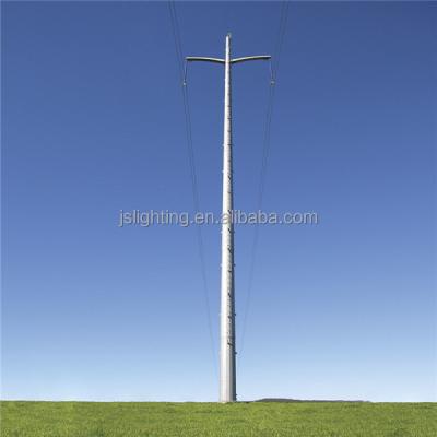 China STREET 33kv transmission line steel pole tower and electric steel transmission line poles, transmission pole for sale