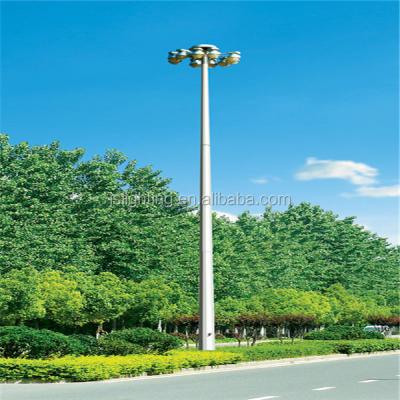 China Parking lot 25M 30M 35M high mast lighting pole, raising and lowering system for high mast lamp for sale