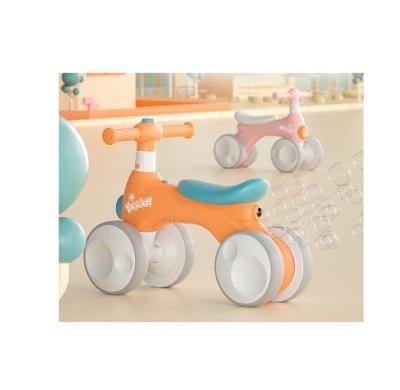 China Ride On Mini New Cheap Toy Baby Ride On Toy 4 Wheels Training Kids Balanced Bike With Music&Light&Bubble Device Slide Car for sale