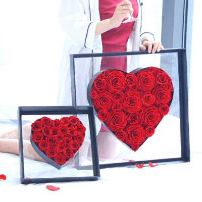 China Preserved Roses Set of Angel Heart Preserved Roses Eternal Rose Preserved Flower For Valentine's Day Gift Gift JPG-22 for sale