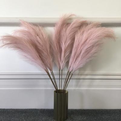 China OAP-016 Silk Tall Fake Pampas Grass Hot Selling Artificial Pampas Grass Large Pampas Grass for sale