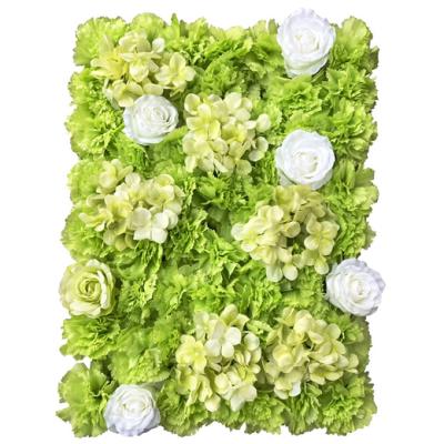 China Silk FW-014 Customized Artificial Rose Flower Wall For Wedding Flower Wall Backdrop for sale