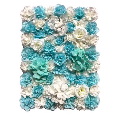 China Mix Silk Hot Selling Color Mounted Flower Wall Backdrop Wedding Artificial Flower Wall for sale