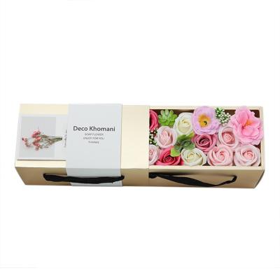 China Soap Manufacturer FG-017 Direct Selling Rose Soap Flower Gift Box Creative Soap Flower For Creative Gift for sale