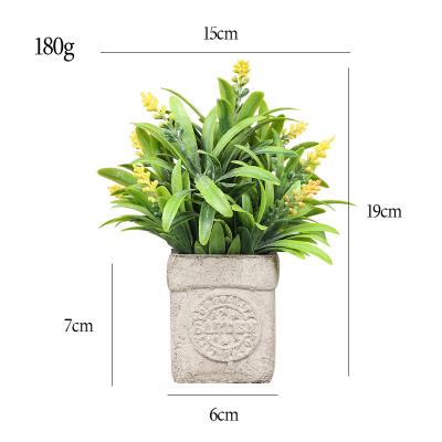 China Front Door /Wedding/Christmas Decoration AGP-020 High Quality Artificial Lavender Flower Potted Plant Potted For Home Office Table Decoration for sale