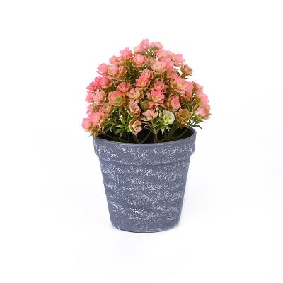 China Wholesale Front Door /Wedding/Christmas Decoration AGP-015 Plastic Flower Artificial Plant Pots Accepted Custom Mini Plant Pots For Indoor Decoration for sale