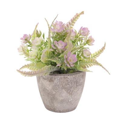 China Front Door /Wedding/Christmas Decoration AGP-016 High Quality Plastic Pulp Naturally Degradable Basin Mini Artificial Plant Pots For Indoor Decoration for sale