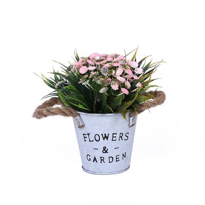 China Factory Wholesale Artificial Plastic Baby's Breath Front Door /Wedding/Christmas Decoration AGP-024 Potted Artificial Pots For Office Table Decoration for sale