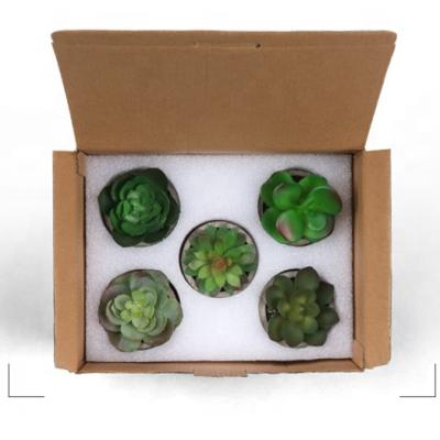 China JSP-002 Mini Artificial Potted Plants Front Door /Wedding/Christmas Decoration Plastic Artificial Succulent Plant For Potted Artificial Plants for sale