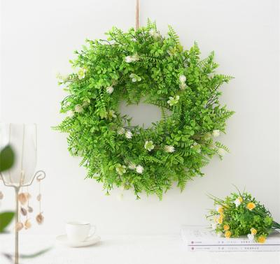 China Front Door/Wedding/Christmas Decoration FW-15 Hot Selling Large Full Pampas Artificial Pampas Garland For Large Grass Garland Wedding Pampas Garland for sale