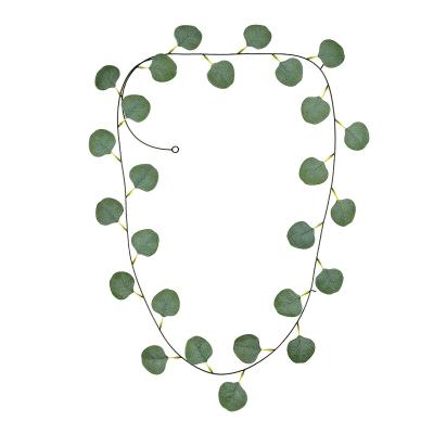 China In silk FOR EXAMPLE. - 023 Green Plant Artificial Silk Eucalyptus Garland Green Artificial Eucalyptus Garland For Studio Shooting Props for sale