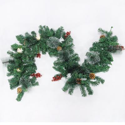 China PVC FOR EXAMPLE. - 076 Popular Artificial PVC Garland Christmas Garland For Door Frame Decoration for sale