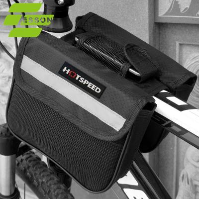 China 2021 New Waterproof Bike Bag Bicycle Accessories Frame Tube Bike Saddle Bag Recycling Bag For Outdoor Sports for sale