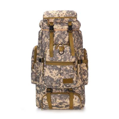 China Sports Camping Bags Camouflage Large Capacity Mountaineering Bag Men Sports Oxford Backpack Custom Causal Bag With Custom Print for sale