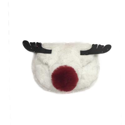 China High Quality Autumn Winter New Children'S Cute Christmas Cartoon Mini Reindeer Elk Plush One Shoulder Messenger Bag for sale