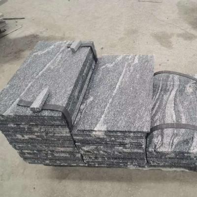 China Modern Natural Gray Granite G302 Nero Santiago Flamed Tiles with Vein in Shandong China for sale