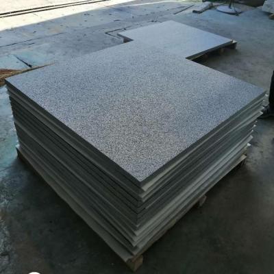 China New Modern G654 Shandong Dark Gray Granite Flamed Tiles for sale