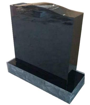 China China Black Granite Monument Tombstone Headstone Cemetery Cemetery American Black Memorial Die And Base Cheap Material Factory Directly Sale for sale