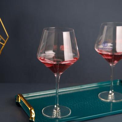 China Morden Luxury L76249 Factory Direct Custom Crystal Red Goblet Wine Glass Goblets Red Wine Glass for sale