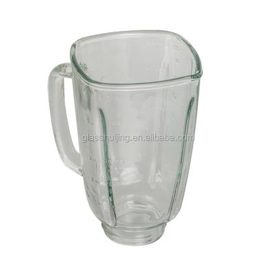 China Household Original Repuestos 1250ml Repuestos 1250ml Repuestos Vaso De Vidrio Blender Glass Jar Square Jar (A21) for sale