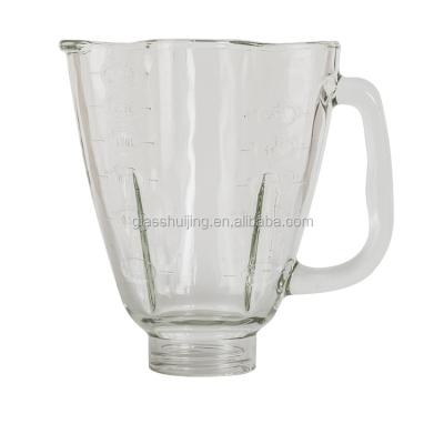 China Household A12 plum glass jar spare parts jar Vaso de licuadora 1750ml single professional glass jar blender for sale