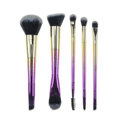 China Fan Brush 5 Pcs Synthetic Hair Rechargeable Make Up Brushes Wholesale Makeup Brush for sale