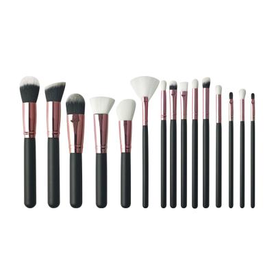 China Professional Private Label Brush 15pcs Soft Synthetic Make Up Brush Set Makeup Rose Gold Cosmetic Tools for sale