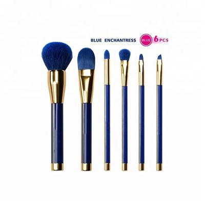 China Blue Soft Gradient Brushes Makeup Kit Best Selling Gift Items 7pcs Brush Make Up Set for sale