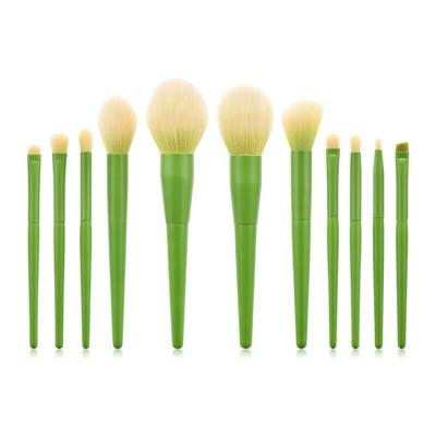 China Angular Blush Colorful Candy 11pcs Makeup Brushes for sale