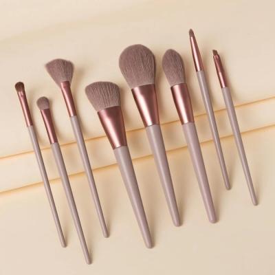 China Large Skin-Friendly White Makeup Concealer Brush Foundation Blush Powder Blending Cosmetic Make Up Brushes Eyeshadow Fan Highlighter Brush for sale