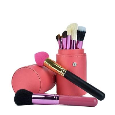 China Fan Logo Professional Private Label 13pcs Makeup Brush Set With Make Up Holder Custom Made for sale