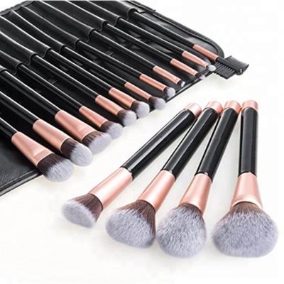 China Angular Blush Wholesale 16pcs Beauty Cosmetics Makeup Brush Gift Sets For Women for sale