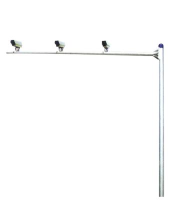 China Square Hepu Lighting Q235 Lamp Post Traffic Street Light / Steel 5-15m Galvanized Lighting Pole for sale