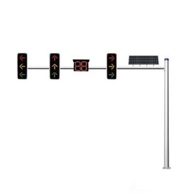 China Urban Custom Traffic Light Lamp Smart Controller Square 6m Lora Post for sale