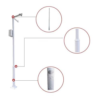 China OEM/ODM Square Post High Mast Security CCTV Monitor Outdoor Mast Post for sale