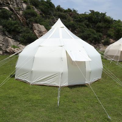 China 4M canvas bell tent hot sale new style outdoor living resort tent wedding tent party tent for sale for sale