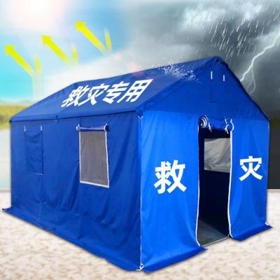 China Straight Bracing Type Disaster Relief Emergency Shelter Tent Relief Tent for sale