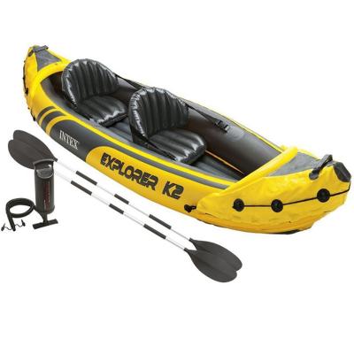 China Coastal Assault Water Skiing Equipment Inflatable Rowing Boats Canoe / Kayak for sale