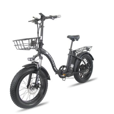 China European standard Electric Bicycle 48V 250W 13AH Keteles KF9 E-Bike 20*4.0 Aluminum Alloy Fat Folding Electric Bike for sale