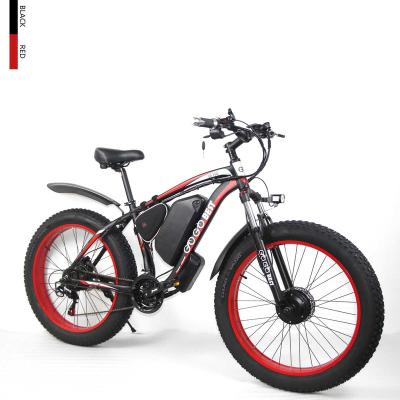 China Free Shipping EU Aluminum Alloy Current E-Bike In EU Warehouse 17.5AH Lithium Battery 26x4.0 Inch 2x500W Electric Bike With Front And Rear Motors for sale