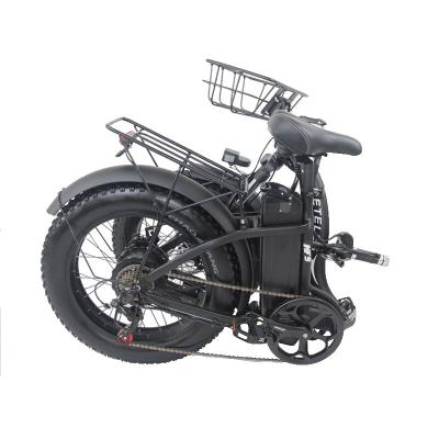 China Factory wholesale 500W motor 17.5AH lithium battery reliable electric bike KETELES KF9 20x4.0 inch eBike China aluminum alloy folding tire e-bike for sale