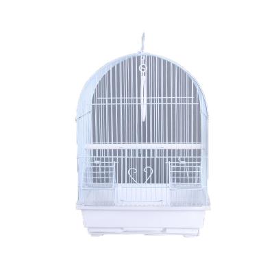 China Breathable Modern Love Folding Expandable Breeding Canary Bird Cage Stainless Steel Fancy Small Parakeets Aviary Round Wire Mesh In China for sale