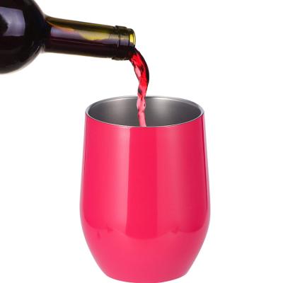 China Viable Wholesale Insulated Tumbler Cups Stainless Steel Wine Tumbler With Sliding Lid for sale