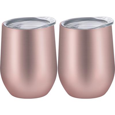 China Sustainable Wholesale Thermal Mug Stainless Steel Coffee Tumbler 12 oz. Champagne Wine Tumbler for sale